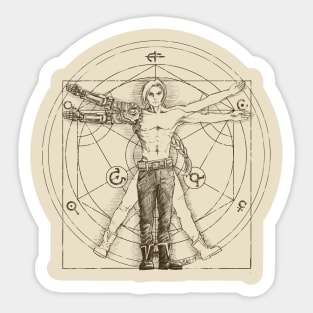 Vitruvian Alchemist Sticker